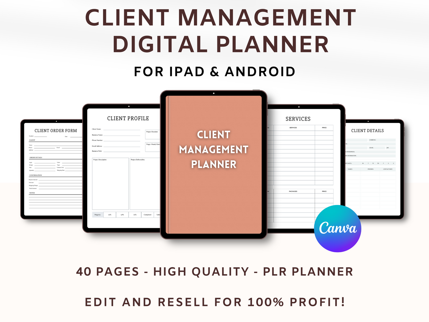 Client Management Digital Planner