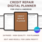 Credit Repair Digital Planner