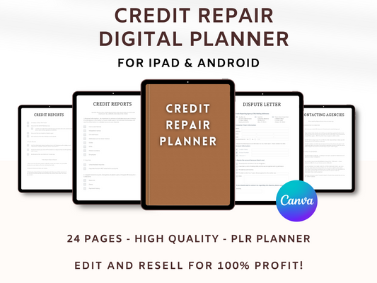 Credit Repair Digital Planner