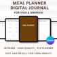 Meal Planner Digital Journal