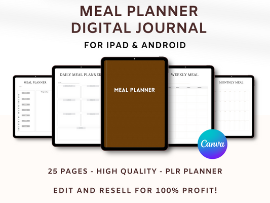 Meal Planner Digital Journal