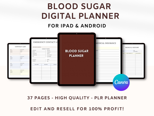 Blood Sugar Digital Planner